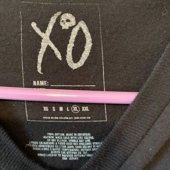 RARE The Weeknd Cr Men T Shirt XL Black Official XO Merchandise Afterhours Era - Picture 3 of 6